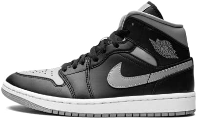 Jordan Womens WMNS Air 1 Mid BQ6472 007 Shadow - Size 5W Black/Grey-White