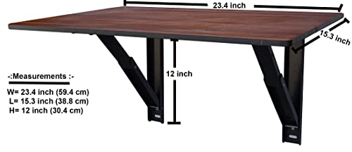 LINGAZ Engineered Wood Wall Mounted Table/Multi-Purpose Table/Laptop Table/Study Table/Computer Table/Office Table/Foldable Table/Writing Desk/Work... - Image 3