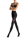 Wolford Velvet 66 Leg Support Tights blickdichte Damen Strumpfhose Stützfunktion- Gr. M (42-44), Schwarz