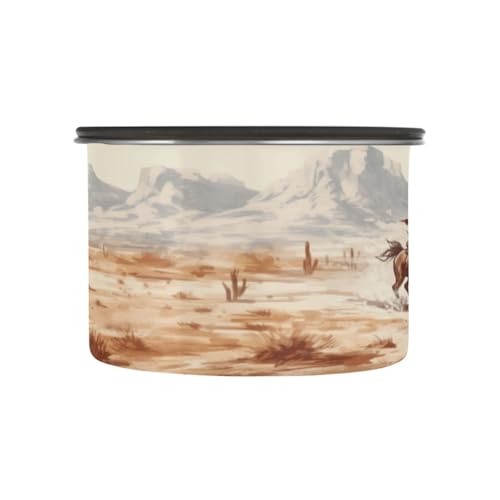 Lata hermética para café de acero inoxidable 500ml