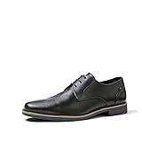 LLOYD Chaussures à lacets Laval pour homme, chaussures d'affaires, Derby, taille normale, Noir , 40.5 EU