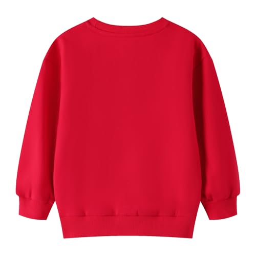 HILEELANG Girls' Cotton Graphic Crewneck Sweatshirt for Halloween and Christmas