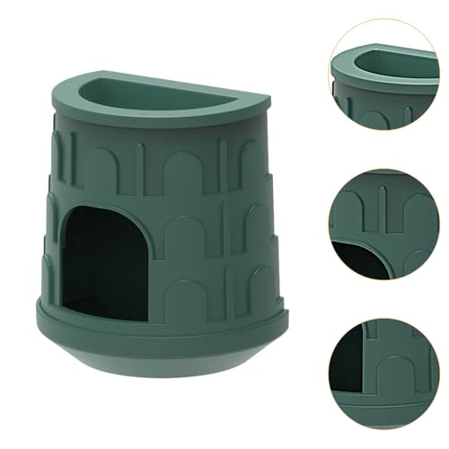 Bothyi Réptil Caverna Critter Bath Hideaway Decoração de de gaiola anfíbios de esconder, Verde