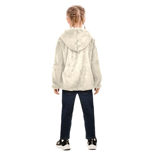 GuoChe White Boy Hooded Fleece Jacket4
