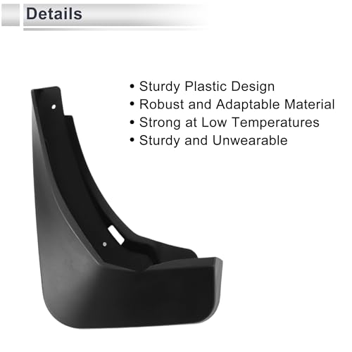 Image of X AUTOHAUX 1set Front and Rear Mud Flaps Splash Guards Mud Guards for Audi Q5L 2018-2020 W /Mount Accessories