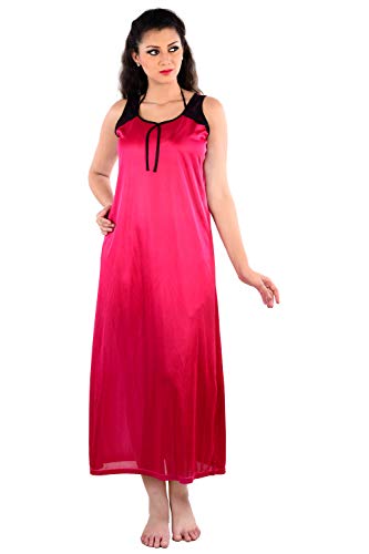 Image of Women's Nightwear Nightdress Nighty,Robe with Top & Shots Set (4pc Set of Robe, Nighty, Top & Shorts)