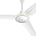 LYNN Deckenventilator,Stumm Haushalt Büro Industrieventilator,Leistung 75-100W Weiß Umweltfreundlich,Großer Wind Drei-Gang-Einstellung/Weiß / 1050mm