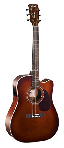 Cort MR 500E BR 2 Guitare folk Marron brillant - Les Beatles, Paul McCartney, John Lennon, RIngo Starr, George Harrison Cort MR 500E BR 2 Guitare folk Marron brillant