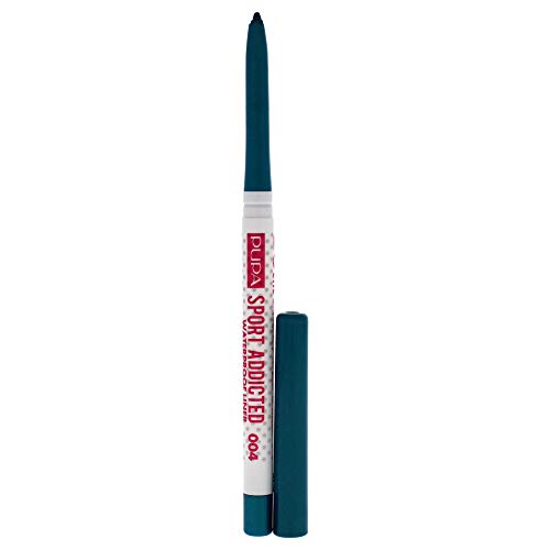 Pupa Milano Sport Addicted Waterproof Liner Eyeliner - Intense - Long-Lasting And Sport-Proof Eye Makeup - Easy To Apply - Effortless Glide that Ensures Intense Color - 004 Sporty Emeraled - 0.012 Oz