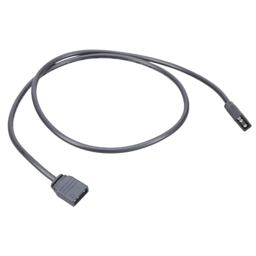 AMISENK ARGB - Cable de extensión de 3 pines de 30/60 cm para conectar ventilador de PC y controladores de color, cable de placa base de computadora de 30/60 cm