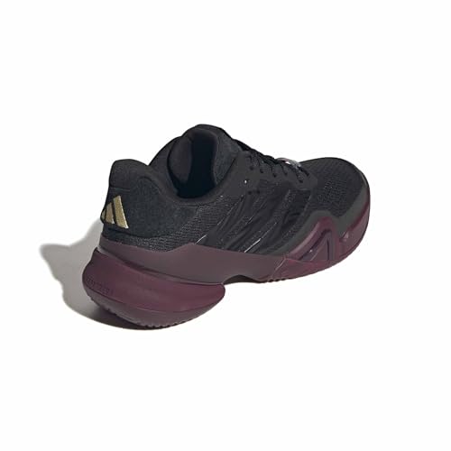 Image of adidas Mens Barricade 14 Tennis Sneakers Shoes - Black, Orange