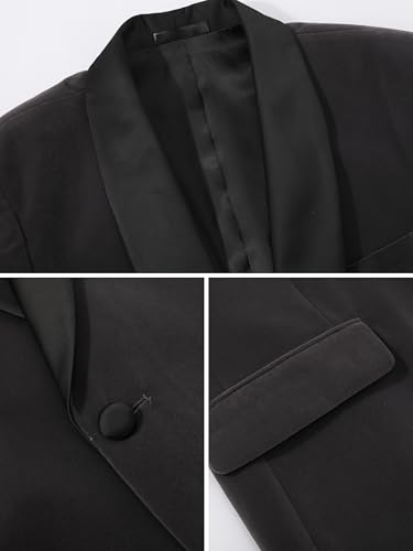 Mens Suit 2 Pieces Set Slim Fit Velvet Tuxedo Jacket Pants Bow Tie with Printed Pattern for Prom Wedding Party Dinner4