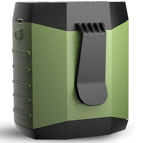 2025 Smart Portable Rechargeable Fan with LED Light & 25H Runtime, 4-Speed 9200RPM Turbo Cooling...