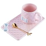 Photo Gallery vollfityyu graziosa tazza da caffè con piattino (22,3 x 13,3 cm) e cucchiaio da 350 ml, tazza in porcellana, per la festa della mamma, san valentino, compleanno, anniversario (rosa) Photo Gallery vollfityyu graziosa tazza da caffè con piattino (22,3 x 13,3 cm) e cucchiaio da 350 ml, tazza in porcellana, per la festa della mamma, san valentino, compleanno, anniversario (rosa)