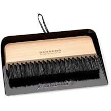 Behrens Black Galvanized Dustpan & Brush Set