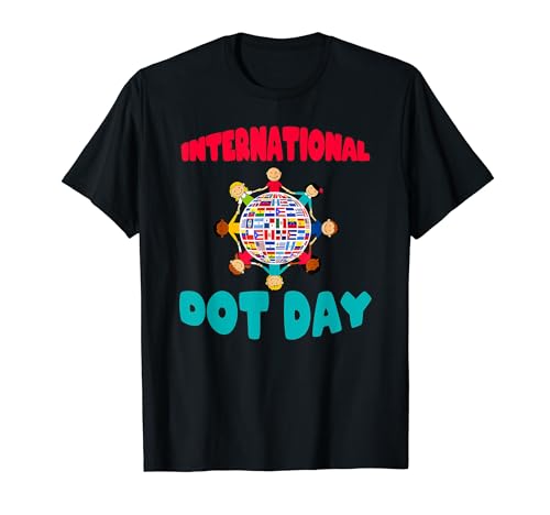 Happy International Dot Day All Countries Flags Kids Camiseta