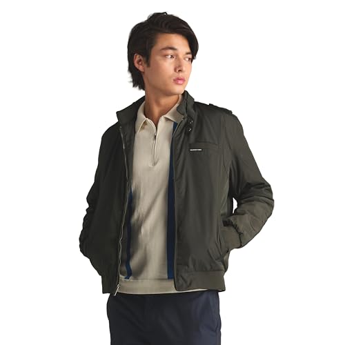 Image of Members Only Men's Iconic Racer Quilted Lining Jacket |Slim Fit|