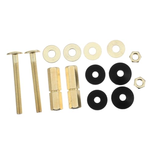 NUOLUX トイレタンク用タンクとボウル連結ボルトキット ガスケット付 流す所設置 水洗トイレ部品 交換簡単 取り外し容易 ランダムカラー