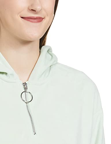 Image of Max Women Polyester Textured Hooded Sweatshirt