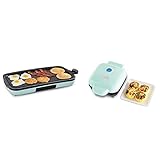 DASH Deluxe Everyday Electric Griddle + Egg Bite Maker Bundle - Aqua
