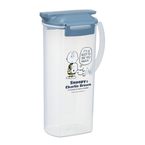 岩崎工業 ラストロウェア 冷水筒 スヌーピー ワンプッシュ 2.0L スヌーピー チャーリーブラウン ワンプッシュオープン 熱湯OK 目盛り付き 幅10.5×奥行16.9×高さ27.7cm K-1266 SC 日本製