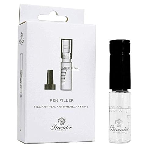 Tinta para viagem portátil Pineider Fountain Pen Inkwell, comporta 10 ml