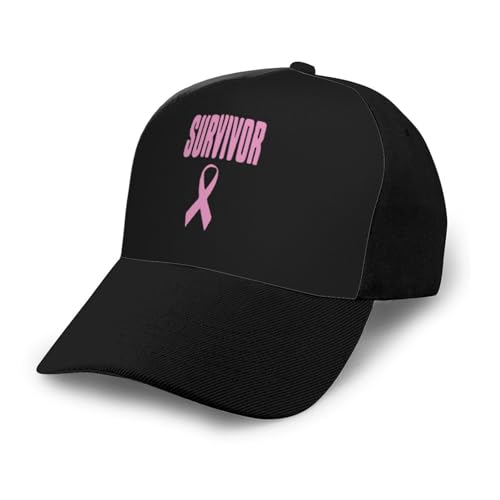 Survivor Breast Cancer Awareness Unisex Classic Adjustable Curved Brim Baseball Cap, Trucker Hat