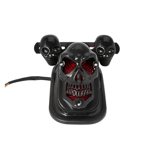 Feu arriere moto de frein stop cafe racer bobber chopper signalisation bright black
