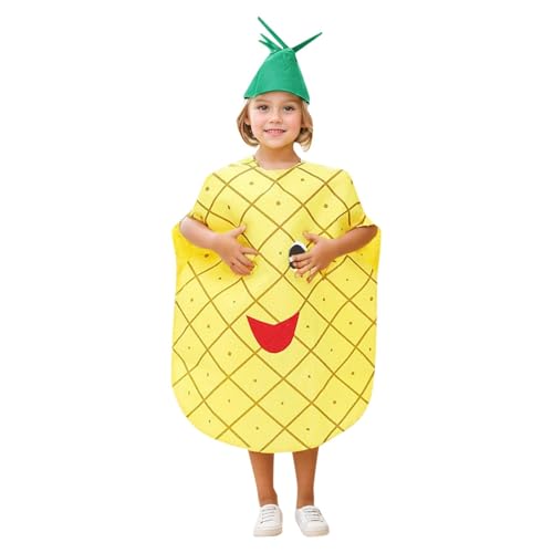 Costume de fruits et légumes pour enfant, costume d'ananas, costume pour fille et garçon, plante naturelle, fruits, légumes, journée mondiale du livre,...