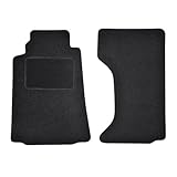 J&J AUTOMOTIVE | Tapis De Sol Noir Velours pour Miata MX5 2005 2015 2pcs, Ajustement précis, Base Antidérapante, Renforcée dans la Zone de la Pédale