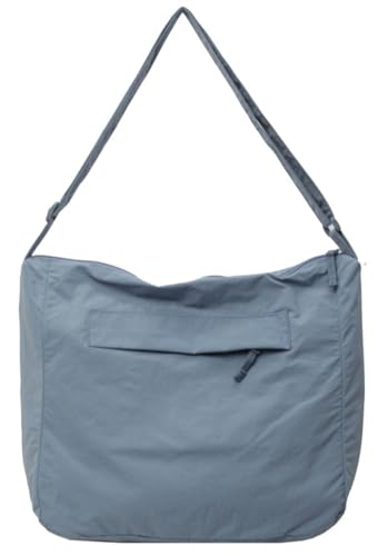 Waterproof Nylon Crossbody Tote Bag Unisex Hobo Shoulder Bag Lightweight Purse Multi-pocket Casual Work Travel Gym Zip