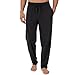 Fruit of the Loom Men's Extended Sizes Jersey Knit Sleep Pant, Black, Large