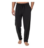Fruit of The Loom Pantalon de pyjama tissé Broadcloth pour homme, motif écossais bleu marine, taille M