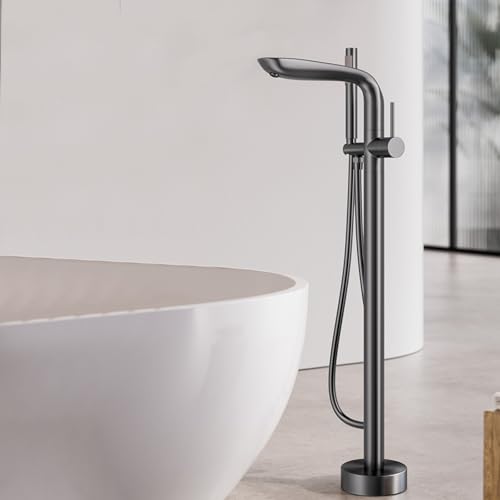 Robinet de baignoire pivotant à 360° avec double sortie d'eau et installation facile - 5