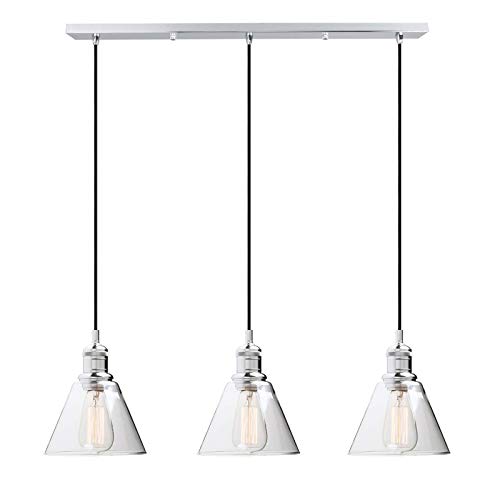 Chandelier bar vintage loft 3 lumières pour en finir avec l'éclairage sombre de votre cuisine