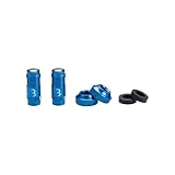 BBB BTI-165 Core Cap for Bicycles, Valve Cap, Compatible with Presta Valves, Inflates with Air While On, Comfortable Air Pressure Management, No Dedicated Adapter Required, Blue