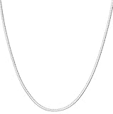 925 Sterling Silver Italian 1mm Magic Snake Chain Crafted Necklace Thin Lightweight Strong - Lobster Claw Clasp With Extra Clasp (sterling-silver, 18 Inches)