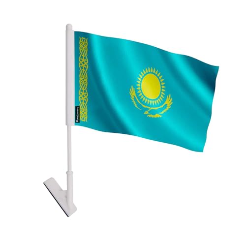 Drapeau adhésif Kazakhstan en polyester pour décoration et événements