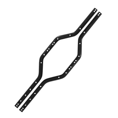 RC Marco Chasis Para Axial Para SCX24 90081 C10 AXI00002 AXI00006 1/24 Chasis Metálico Largueros Laterales Piezas Repuesto Coches RC Crawler(Black)