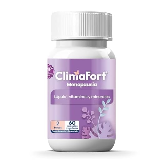 [60 cáps] ClimaFort Menopausia | 2 meses | Pastillas Menopausia Sofocos | Lúpulo, Vitaminas y Minerales | Alivia Sofocos, Sudoración y otros Síntomas de Premenopausia y Menopausia | 1 Cápsula al día