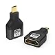 vgggrd 2 Pack Micro HDMI Adapter 8K@60Hz Kupplung Kabel Verbinder HDMI 2.1 ARC HDR10+ Dolby Vision 3D VRR ALLM HDCP, Kompatibel mit 4K 2K 1080P