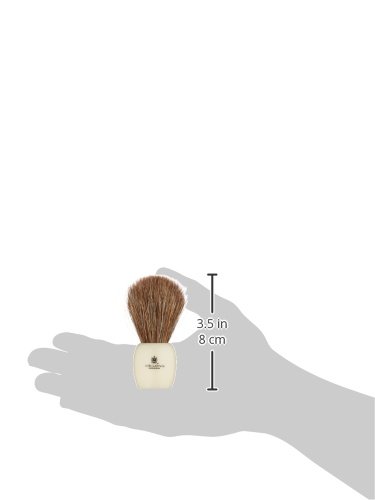 Vie-Long Brown Horse Hair, Ivory Acrylic and Silver Shaving Brush by Vie-Long - Thumbnail 4