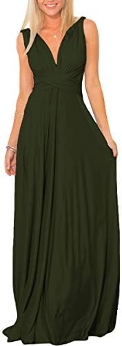 IMEKIS Vrouwen Elegante Bruidsmeisje Jurk Mouwloze Wrap