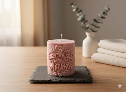 Best Mama - Scented Gift Candle | 20+ Scents | 7+ Colours | Decorative Candles | Perfecr for Gifts| Mothers Day Candle | Vegan Candle | New Year | for her | Birthdays Candles - Image 3
