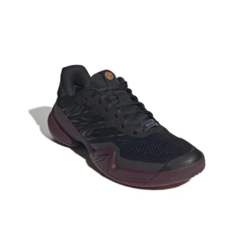 Image of adidas Mens Barricade 14 Tennis Sneakers Shoes - Black, Orange