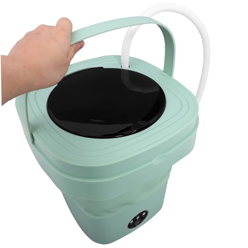 Portable Mini Washing Machine Compact Design for Dorm Rv and Travel Powerful Cleaning Automatic Function Includes Drain Basket Us