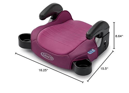 Graco TurboBooster 2.0 Backless Booster Car Seat, Trisha, Easy to Clean with Halfway Cup Holders - Thumbnail 2