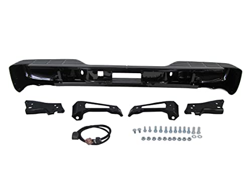 Prepainted Wa8555 Black Rear Step Bumper Full Assy 1999-2006 Silverado Fleetside 1500Ld #TOP4