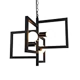  MTYLX Lustre, Lumière Suspension, Plafonnier, Lampe Suspension En Fer Forgé, Lustre E27, Luminaire de Mode, Lumières Suspendues Salon