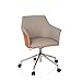Produktbild hjh OFFICE Profi Chefsessel Arezzo Kunstleder/Stoff Beige/Orange